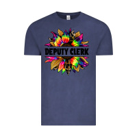 Vintage Denim deputy clerk tie dye sunflower Vintage Tee - Jasminsmagicworld