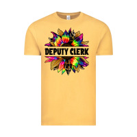 Vintage Mustard deputy clerk tie dye sunflower Vintage Tee - Jasminsmagicworld