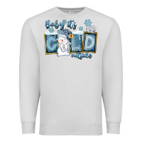 Dove Grey Baby It's Cold Outside Premium Sweatshirt - FaDigitalArtStudio