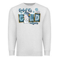 Oatmeal Heather Baby It's Cold Outside Premium Sweatshirt - FaDigitalArtStudio