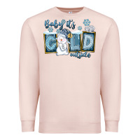 Pale Pink Baby It's Cold Outside Premium Sweatshirt - FaDigitalArtStudio