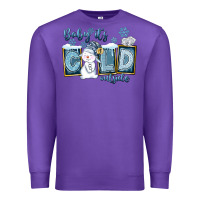 Purple Baby It's Cold Outside Premium Sweatshirt - FaDigitalArtStudio