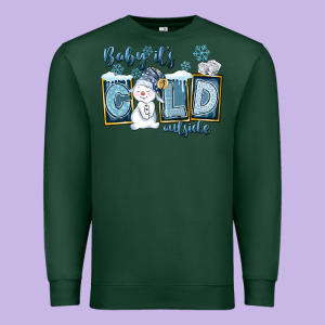 Baby It's Cold Outside Premium Sweatshirt Designed By Fadigitalartstudio