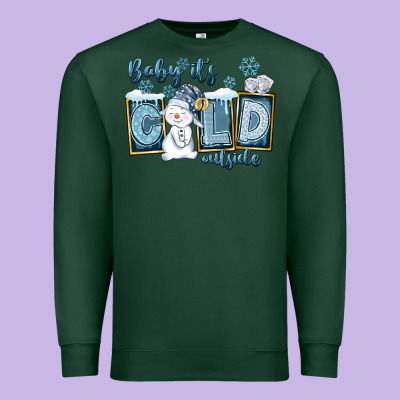Baby It's Cold Outside Premium Sweatshirt Designed By Fadigitalartstudio
