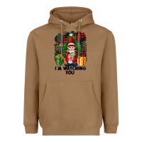 Toasted Coconut I'm Watching You Elf Heavyweight Hoodie - FaDigitalArtStudio