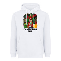 White I'm Watching You Elf Heavyweight Hoodie - FaDigitalArtStudio