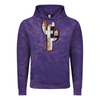 Cloud Purple Leather Cowhide Cactus Vintage Hoodie - RanaPortraitStore