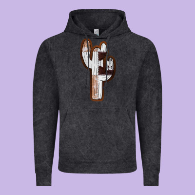 Leather Cowhide Cactus Vintage Hoodie Designed By Ranaportraitstore