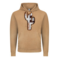Vintage Camel Leather Cowhide Cactus Vintage Hoodie - RanaPortraitStore