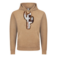 Vintage Coffee Leather Cowhide Cactus Vintage Hoodie - RanaPortraitStore