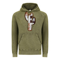 Vintage Olive Leather Cowhide Cactus Vintage Hoodie - RanaPortraitStore