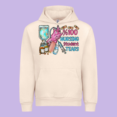 Nursing Student Tears Urban Hoodie Designed By Racoondesign