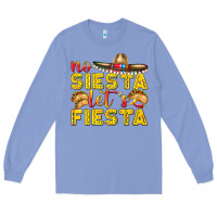 Colony Blue No Siesta Let's Fiesta Long Sleeve Tee - texasbilliewilder