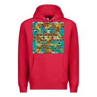 Cardinal western aztec leopard glitter seamless pattern Premium Hoodie - FaDigitalArtStudio