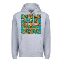 Western Aztec Leopard Glitter Seamless Pattern Premium Hoodie | Teevron