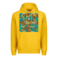 Lemon western aztec leopard glitter seamless pattern Premium Hoodie - FaDigitalArtStudio
