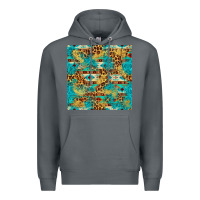 Rock western aztec leopard glitter seamless pattern Premium Hoodie - FaDigitalArtStudio