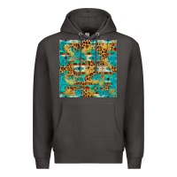 Smoke western aztec leopard glitter seamless pattern Premium Hoodie - FaDigitalArtStudio