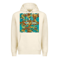 Tofu western aztec leopard glitter seamless pattern Premium Hoodie - FaDigitalArtStudio
