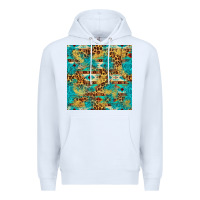 White western aztec leopard glitter seamless pattern Premium Hoodie - FaDigitalArtStudio