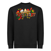 Black cinco de mayo secretary Heavyweight Sweatshirt - CowGirlArtShop