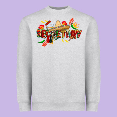 Cinco De Mayo Secretary Heavyweight Sweatshirt Designed By Cowgirlartshop