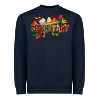 Navy cinco de mayo secretary Heavyweight Sweatshirt - CowGirlArtShop