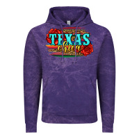 Cloud Purple Texas Chica with roses Vintage Hoodie - Jasminsmagicworld