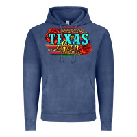 Vintage Denim Texas Chica with roses Vintage Hoodie - Jasminsmagicworld