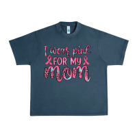 Midnight Navy i wear pink for my mom Urban Heavy Tee - JahusDesignShop