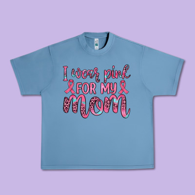 I Wear Pink For My Mom Urban Heavy Tee Designed By Jahusdesignshop