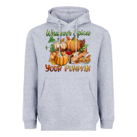 Heather Grey whatever spices your pumpkin Heavyweight Hoodie - BundleAndBundleShop