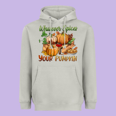 Whatever Spices Your Pumpkin Heavyweight Hoodie Designed By Bundleandbundleshop