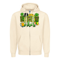 Sandshell St. Patrick's Lucky vibes Zipper Hoodie - OliviaCreatesArt