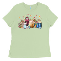 Matcha easter coffee cups Ladies Tee - MaliasSmallBusiness