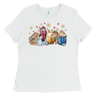 White easter coffee cups Ladies Tee - MaliasSmallBusiness