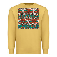 Antique Gold native american aztec seamless pattern 3 Premium Sweatshirt - BundleAndBundleShop