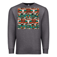 Charcoal Heather native american aztec seamless pattern 3 Premium Sweatshirt - BundleAndBundleShop