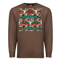 Chestnut native american aztec seamless pattern 3 Premium Sweatshirt - BundleAndBundleShop