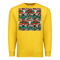 Lemon native american aztec seamless pattern 3 Premium Sweatshirt - BundleAndBundleShop