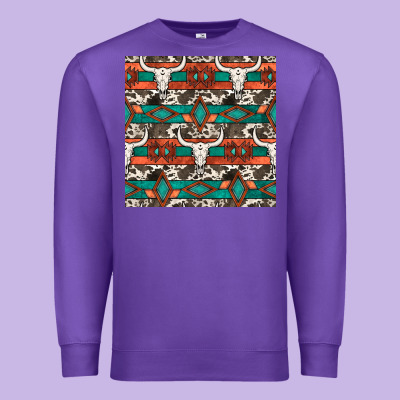 Native American Aztec Seamless Pattern 3 Premium Sweatshirt Designed By Bundleandbundleshop