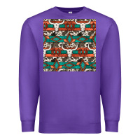 Purple native american aztec seamless pattern 3 Premium Sweatshirt - BundleAndBundleShop