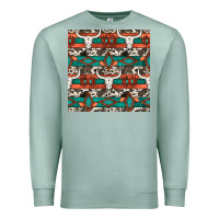 Seafoam native american aztec seamless pattern 3 Premium Sweatshirt - BundleAndBundleShop