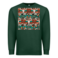Sports Green native american aztec seamless pattern 3 Premium Sweatshirt - BundleAndBundleShop