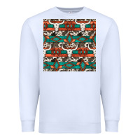 White native american aztec seamless pattern 3 Premium Sweatshirt - BundleAndBundleShop