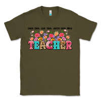 Army Green teach them love them watch them grow teacher Classic Tee - Artiststas