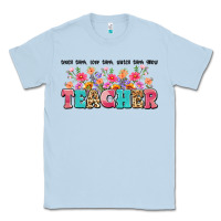Dusty Blue teach them love them watch them grow teacher Classic Tee - Artiststas