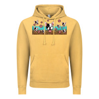 Vintage Mustard french bulldogs Vintage Hoodie - Jasminsmagicworld