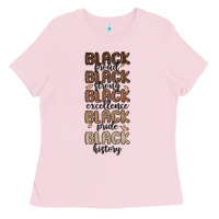 Bubblegum Pink black history melanin malia Ladies Tee - MaliasSmallBusiness