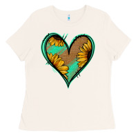 Bone Sunflower Heart Ladies Tee - Jasminsmagicworld